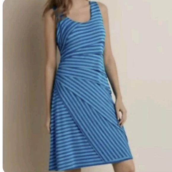 Soft Surroundings Dresses & Skirts - Soft Surroundings layered striped dress size M